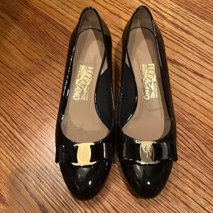 Ferragamo Black low Heel